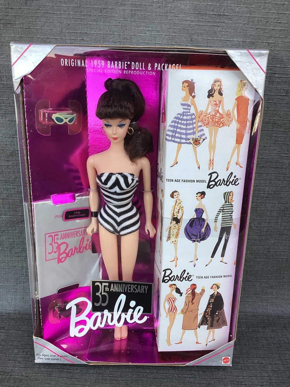 Barbie Black & White Zebra Swimsuit 35th Anniversary Doll - Barbie